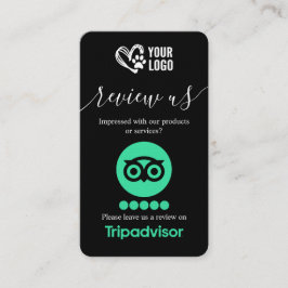 Dog Grooming TripAdvisor Review Vraag QR-code aan Visitekaartje