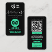 Dog Grooming TripAdvisor Review Vraag QR-code aan Visitekaartje (Voorkant / Achterkant)
