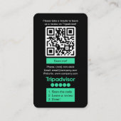 Dog Grooming TripAdvisor Review Vraag QR-code aan Visitekaartje (Achterkant)