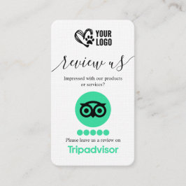 Dog Grooming TripAdvisor Review Vraag QR-code aan Visitekaartje