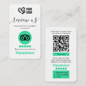 Dog Grooming TripAdvisor Review Vraag QR-code aan Visitekaartje (Voorkant / Achterkant)