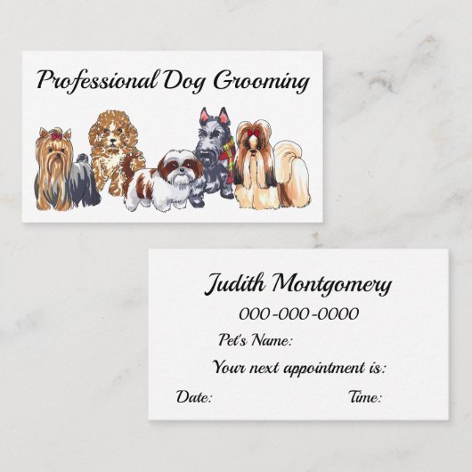 Dog Grooming Visitekaartje (Voorkant / Achterkant)