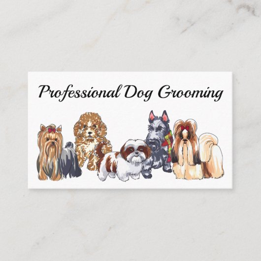 Dog Grooming Visitekaartje (Voorkant)