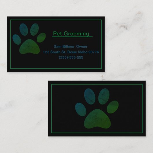 Dog Grooming Visitekaartje (Voorkant / Achterkant)