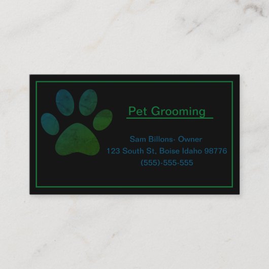 Dog Grooming Visitekaartje (Voorkant)