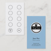 Dog Grooming Visitekaartje Loyalty Card (Voorkant / Achterkant)