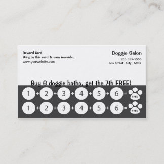 Dog Grooming Visitekaartje Loyalty Card