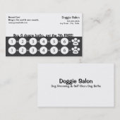 Dog Grooming Visitekaartje Loyalty Card (Voorkant / Achterkant)