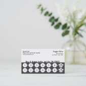Dog Grooming Visitekaartje Loyalty Card (Staand voorkant)