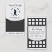 Dog Grooming Visitekaartje Loyalty Card (Voorkant / Achterkant)
