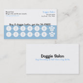 Dog Grooming Visitekaartje Loyalty Card (Voorkant / Achterkant)