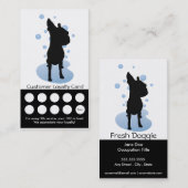 Dog Grooming Visitekaartje Loyalty Card (Voorkant / Achterkant)