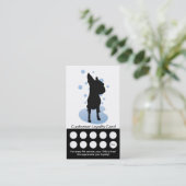 Dog Grooming Visitekaartje Loyalty Card (Staand voorkant)
