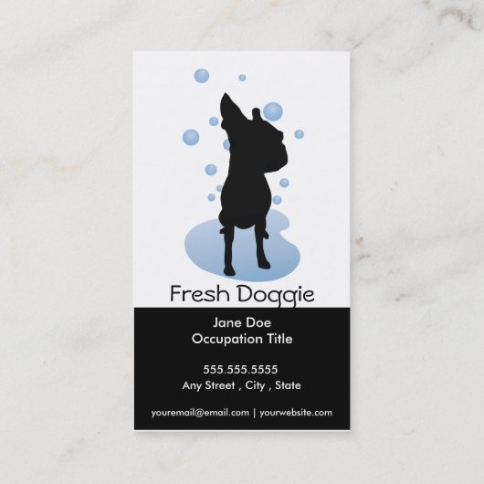 Dog Grooming Visitekaartje Loyalty Card (Achterkant)