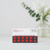Dog Grooming Visitekaartje Loyalty Card (Staand voorkant)