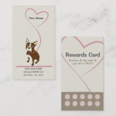 Dog Grooming Visitekaartje Loyalty Card (Voorkant / Achterkant)