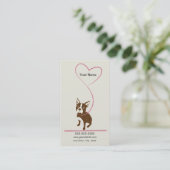 Dog Grooming Visitekaartje Loyalty Card (Staand voorkant)