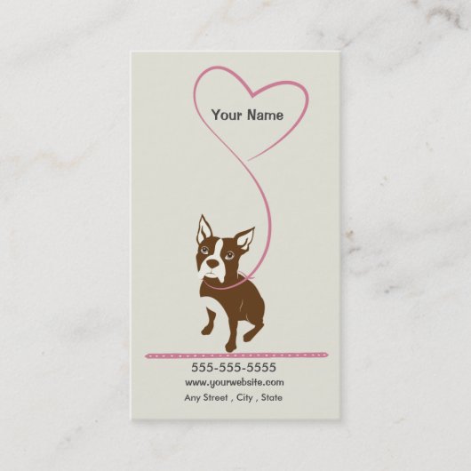 Dog Grooming Visitekaartje Loyalty Card (Voorkant)