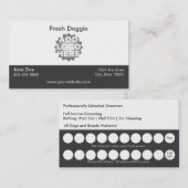 Dog Grooming Visitekaartje Loyalty Card (Voorkant / Achterkant)