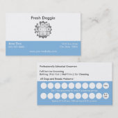 Dog Grooming Visitekaartje Loyalty Kaart (Voorkant / Achterkant)