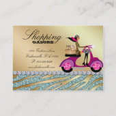 Dog Grooming Visitekaartje Sparkle Zebra Blauwgroe (Achterkant)