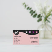 Dog Grooming Visitekaartjes (Staand voorkant)