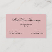 Dog Grooming Visitekaartjes (Achterkant)