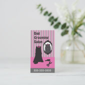 Dog Grooming Visitekaartjes -  (Staand voorkant)