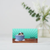 Dog Grooming Visitekaartjes (Staand voorkant)