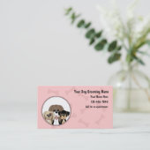 Dog Grooming Visitekaartjes (Staand voorkant)