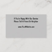 Dog Grooming Visitekaartjes (Achterkant)