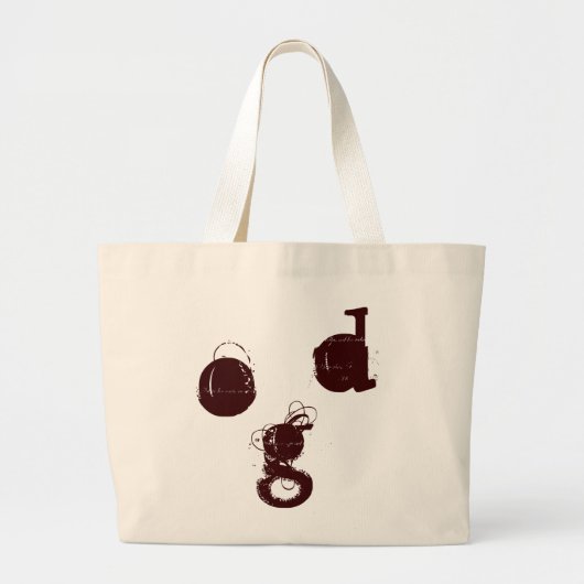 dog grote tote bag (Voorkant)