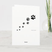 Dog Guides Card w/Custom Message! Bedankkaart (Achterkant)