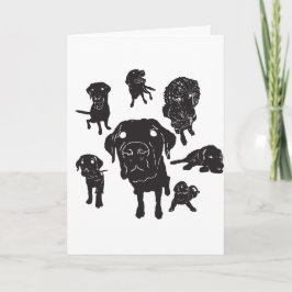 Dog Guides Card w/Custom Message! Bedankkaart