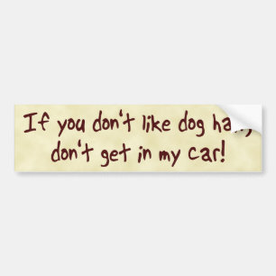Dog Hair Bumpersticker