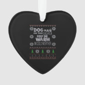 Dog Hair Christmas Sweater Essential T-Shirt Ornament (voorkant)
