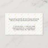 Dog Hair Cuts | Botten Patroon Visitekaartje (Achterkant)
