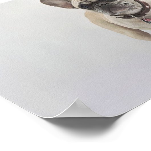 Dog Hair Fur-Fetti Custom Photo Frenchie Quote Art Poster (Hoek)