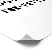 Dog Hair Fur-Fetti Funny Cute Quote Art Poster (Hoek)