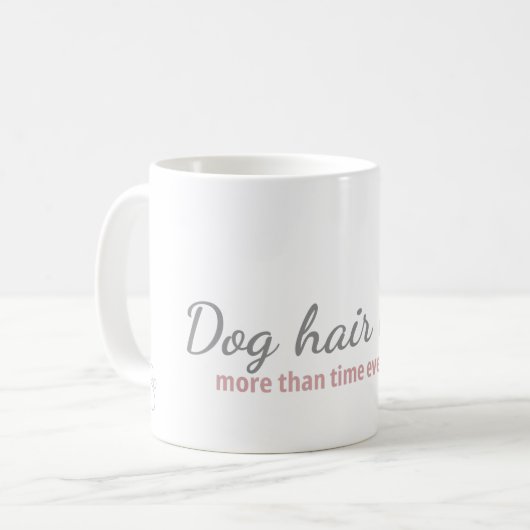 Dog Hair Heals Mug - Comfort Gift for Dog Lovers Koffiemok (Voorkant links)