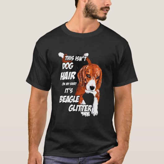 Dog Hair op mijn beagle T-shirt (Voorkant)