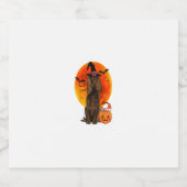 Dog Halloween Boykin Spaniel Jack O Lantern Pumpki Sparkling Wijnetiket (Enkel label)