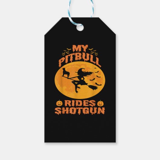 Dog Halloween Cadeaulabel (Voorkant)