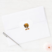 Dog Halloween Hart Sticker (Envelop)
