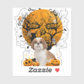 Dog Halloween Sticker (Vel)