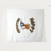 Dog Halloween T ShirtHappy Halloween Dog T Shirt Wandkleed (Voorkant (horizontaal))