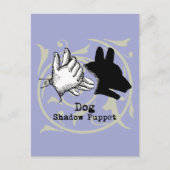 Dog Hand Puppet Shadow Games  Briefkaart (Voorkant)