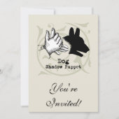 Dog Hand Puppet Shadow Games Kaart (Voorkant)