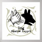 Dog Hand Puppet Shadow Games  Poster (Voorkant)