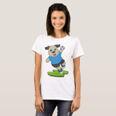 Dog Handball player Handball Sports T-shirt (Voorkant volledig)